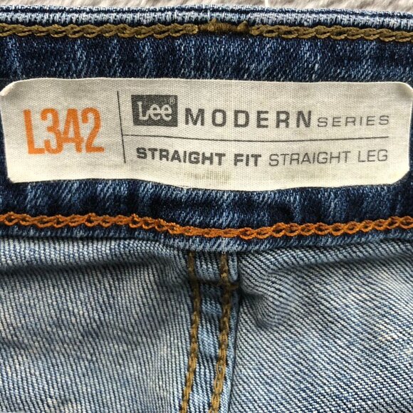 Lee Men's Jeans Size 30 Measured Modern Series L342 Straight Leg Blue Denim - Picture 9 of 16